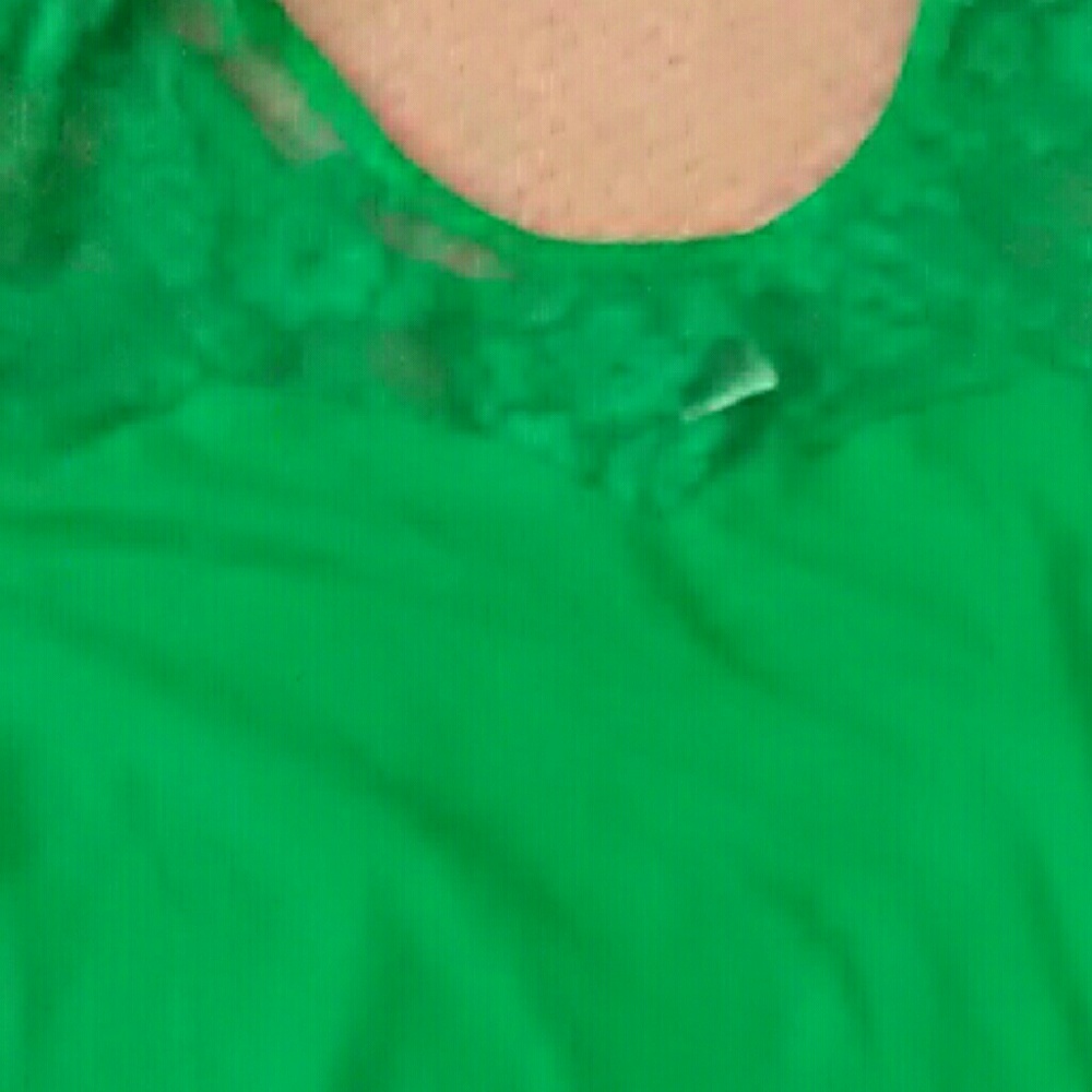 Green mini dress